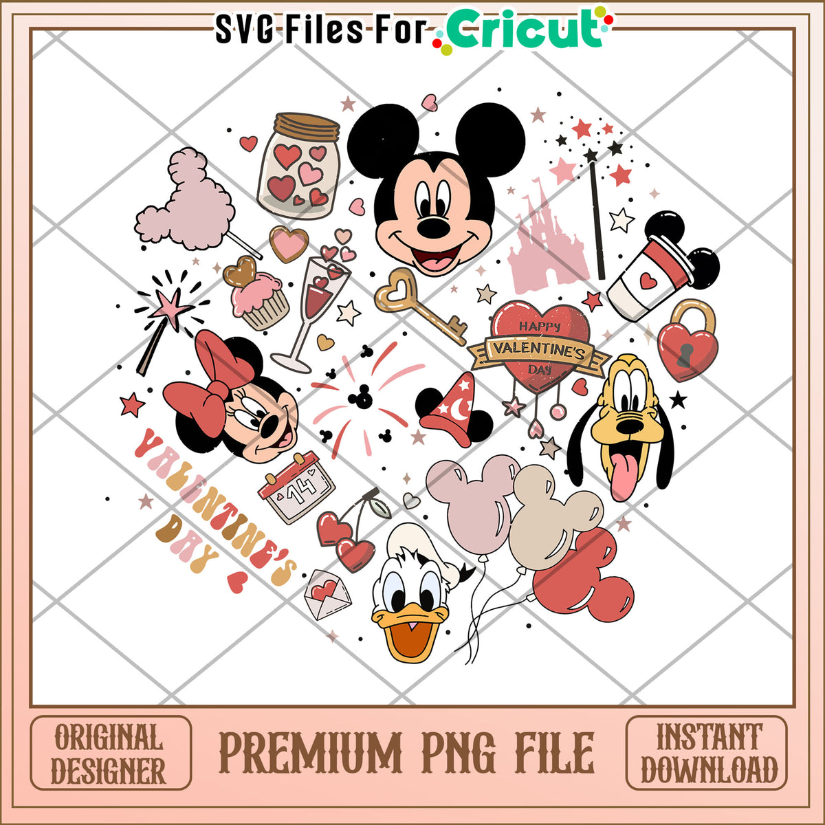 Disney Valentines PNG Cricut File – svg files for cricut