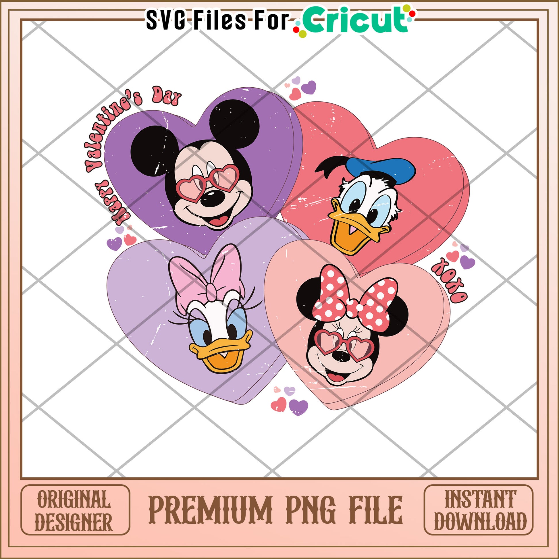 Disney Valentines PNG Sublimation