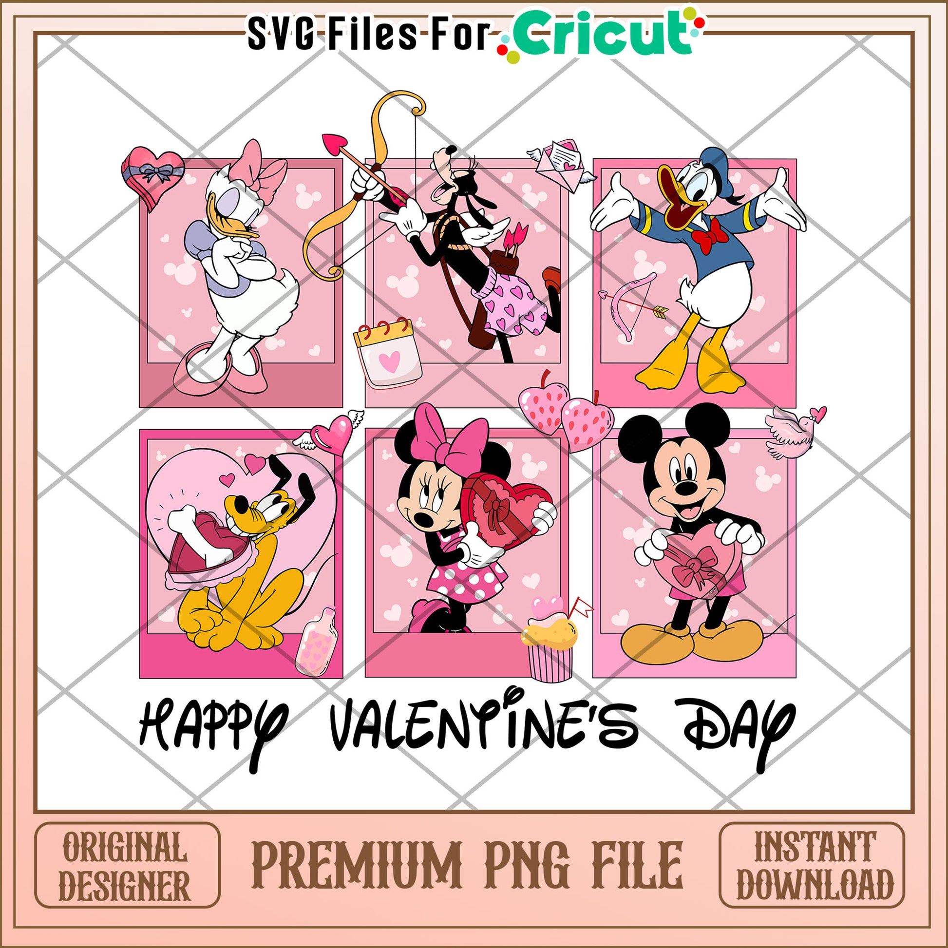 Disney Valentines PNG Sublimation Design