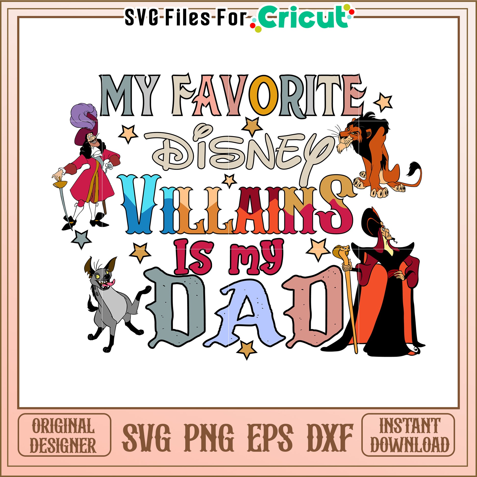 Disney Villain Dad SVG Design