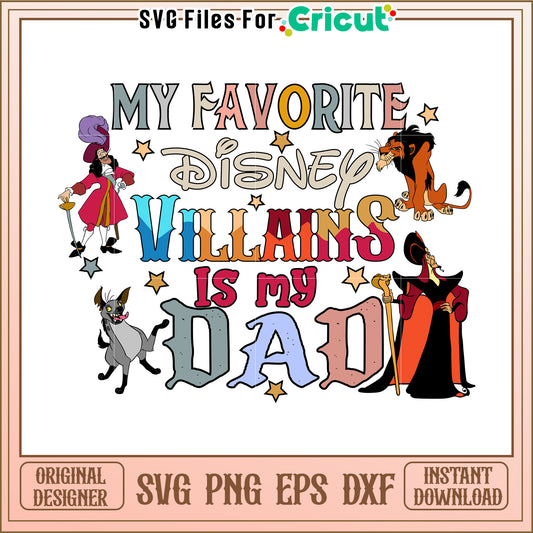 Disney Villain Dad SVG Design