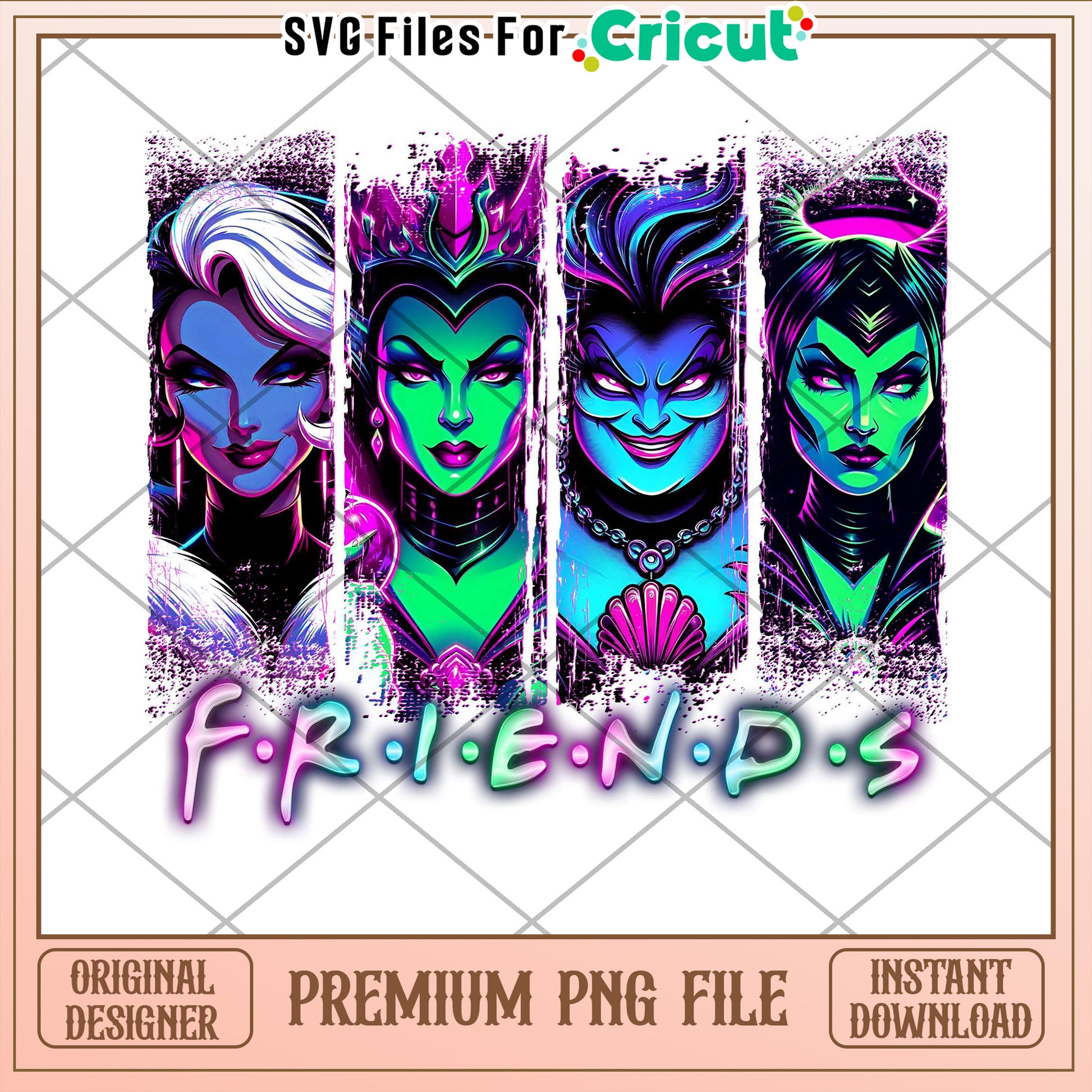 Disney Villain Friends PNG Design