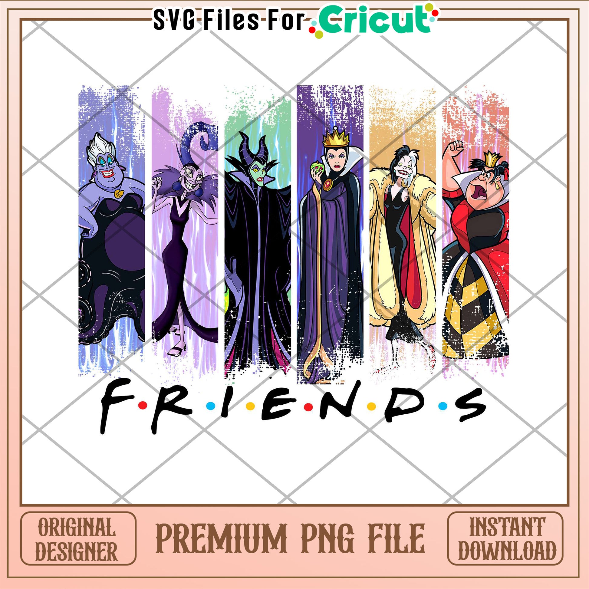 Disney Villain Friends PNG Sublimation