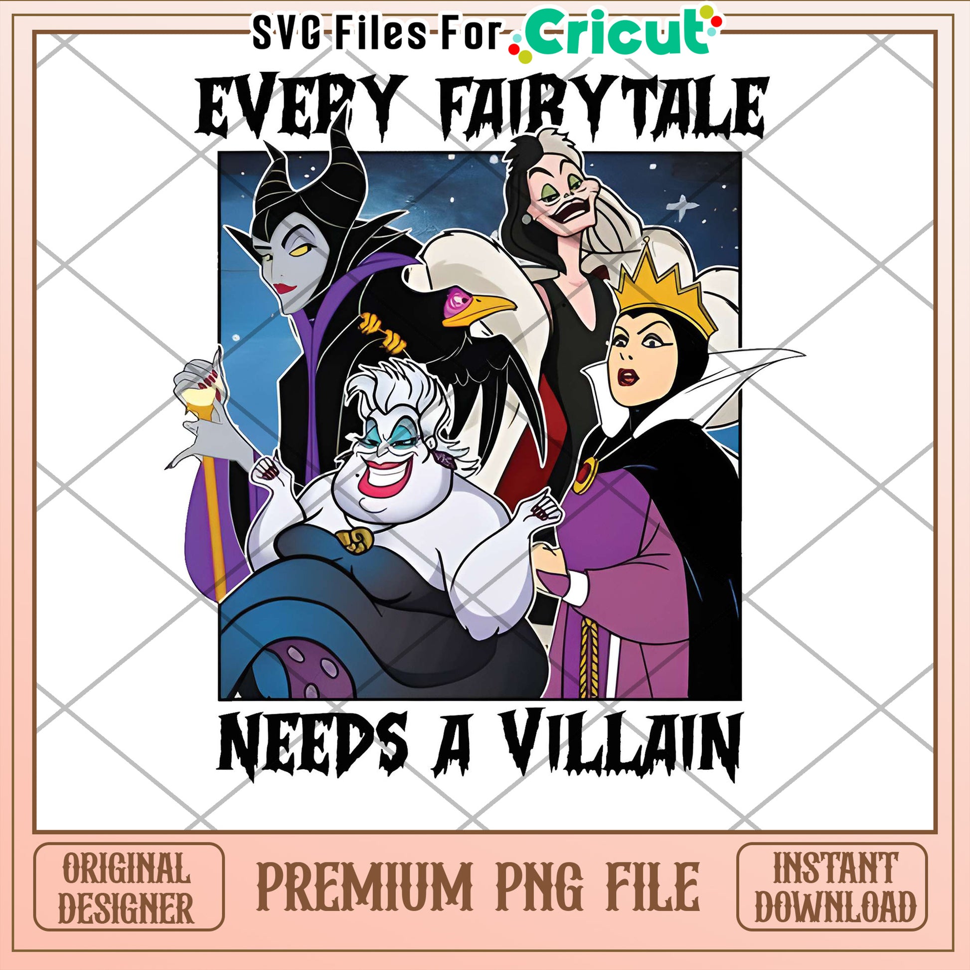 Disney Villain PNG Sublimation Design