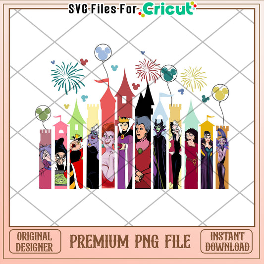 Disney Villains PNG Castle Design