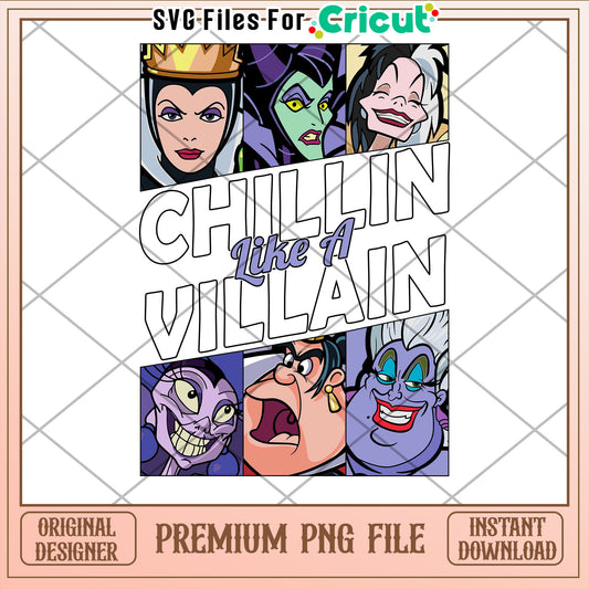 Disney Villains PNG Chillin Like a Villain