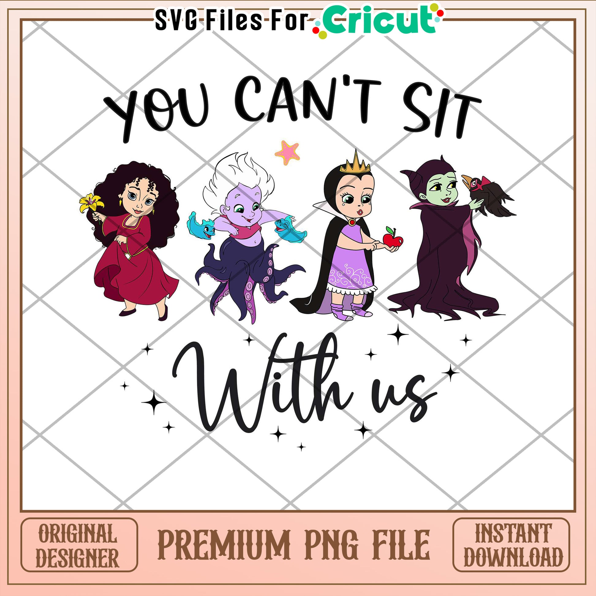 Disney Villains PNG You Cant Sit With Us