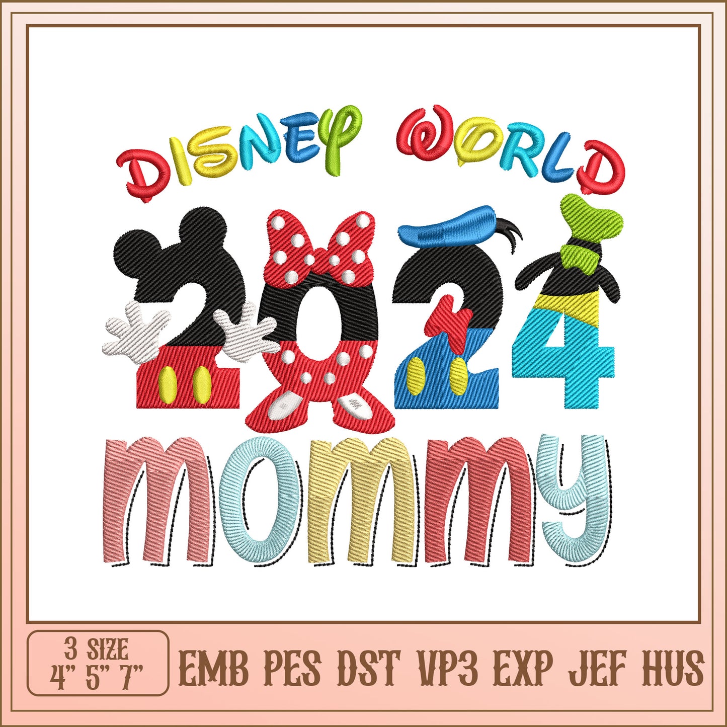 Disney World 2024 Mommy Embroidery