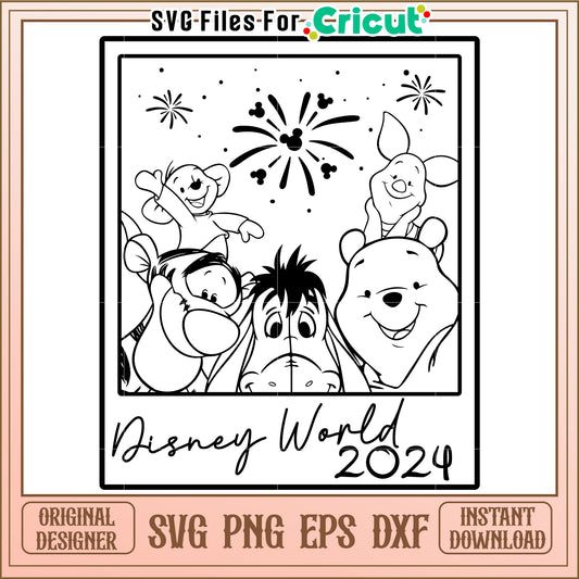 Disney World 2024 SVG Cut File