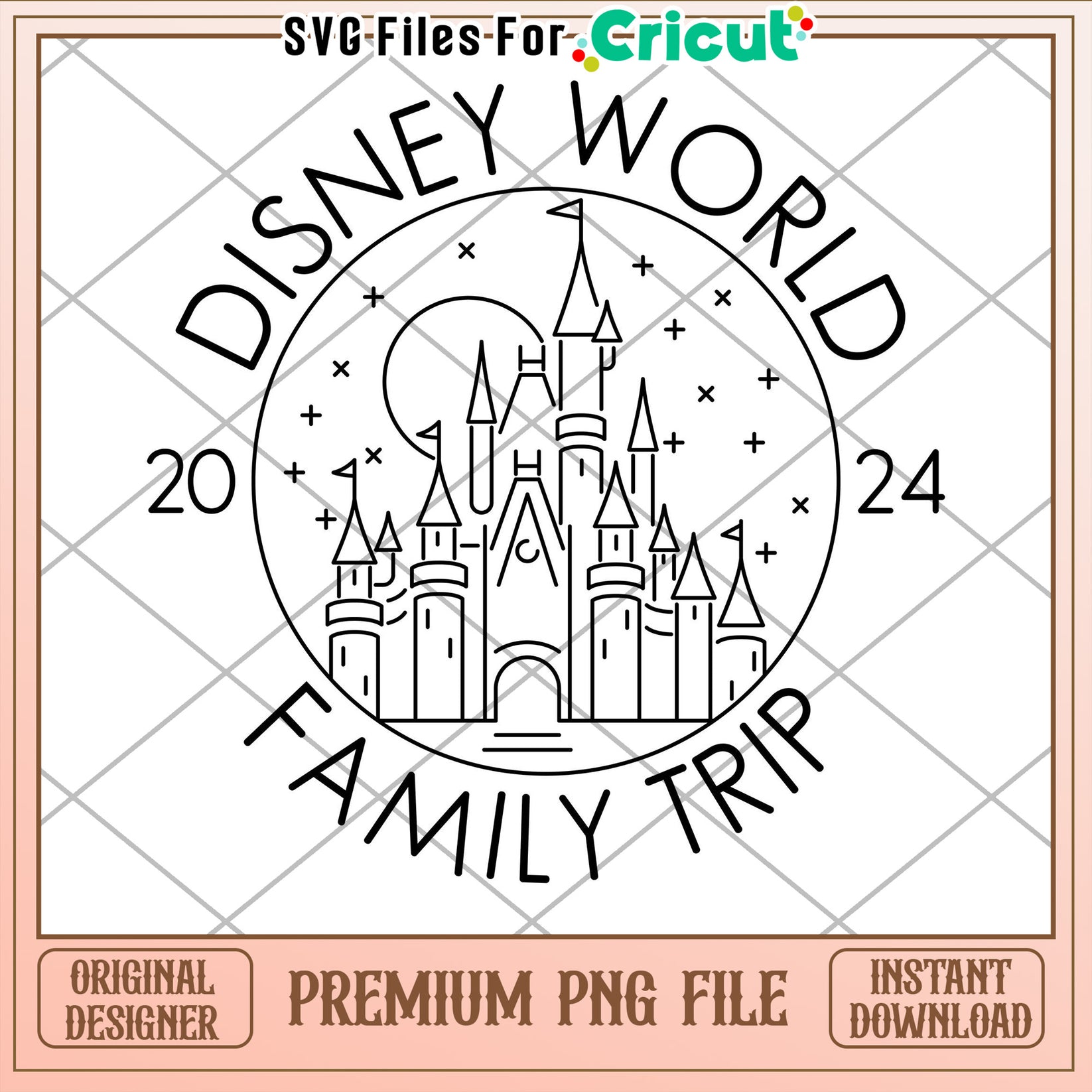 Disney World Family Trip PNG 2024 – svg files for cricut