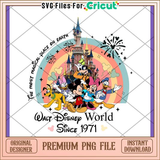 Disney World PNG 1971 Magical Design