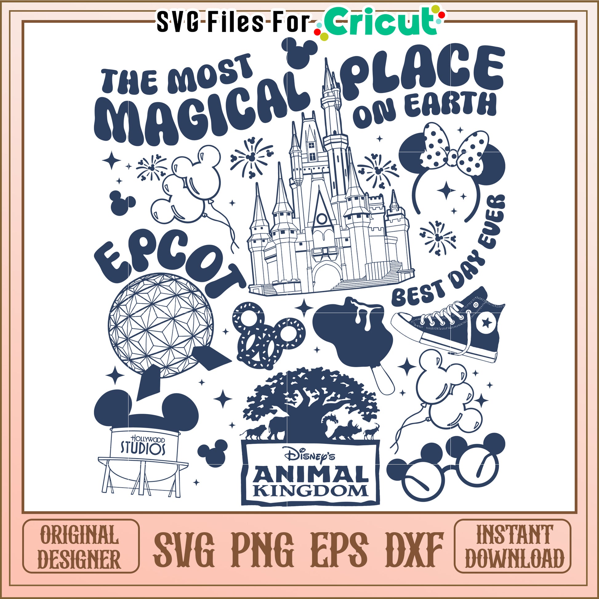 Disney World SVG Bundle Magical Place on Earth