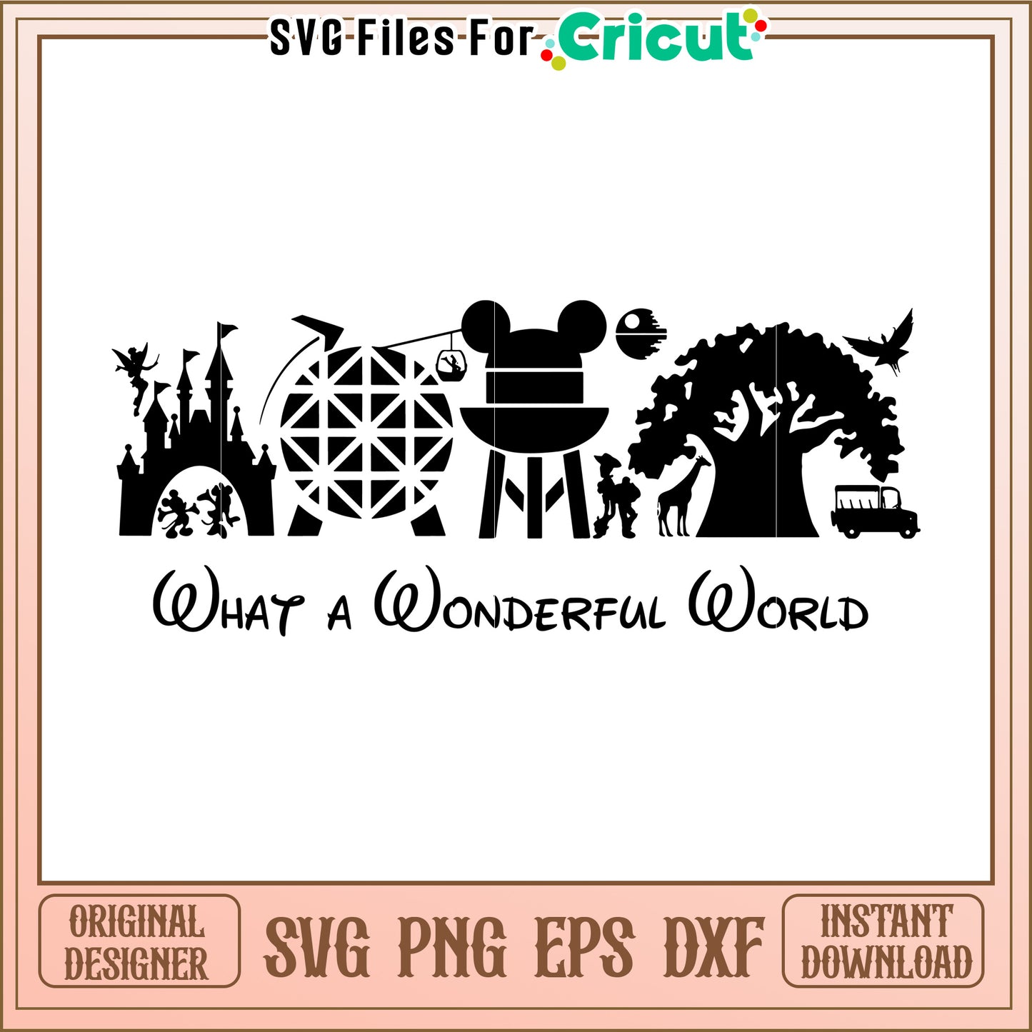Disney World SVG Design Instant Download