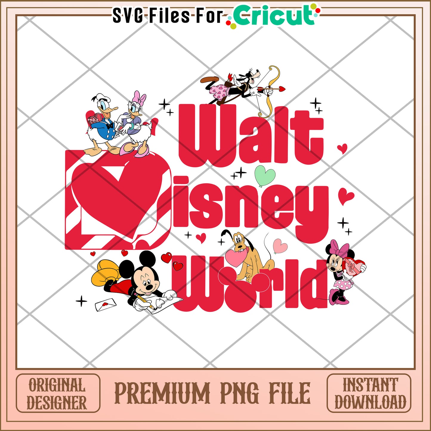 Disney World Valentines PNG