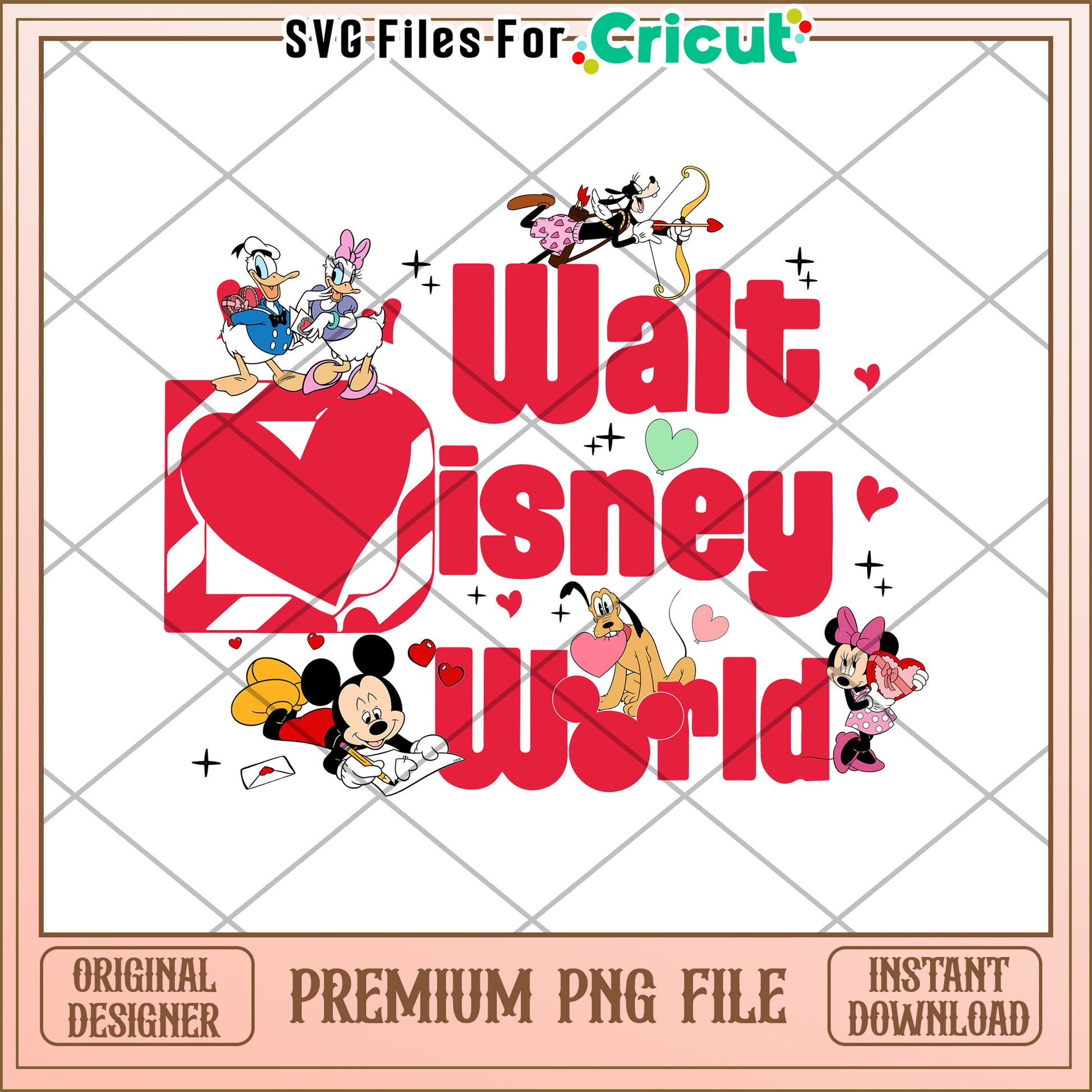 Disney World Valentines PNG