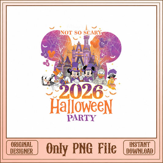 Disney Halloween 2026 PNG, Mickey And Friends, Not So Scary PNG