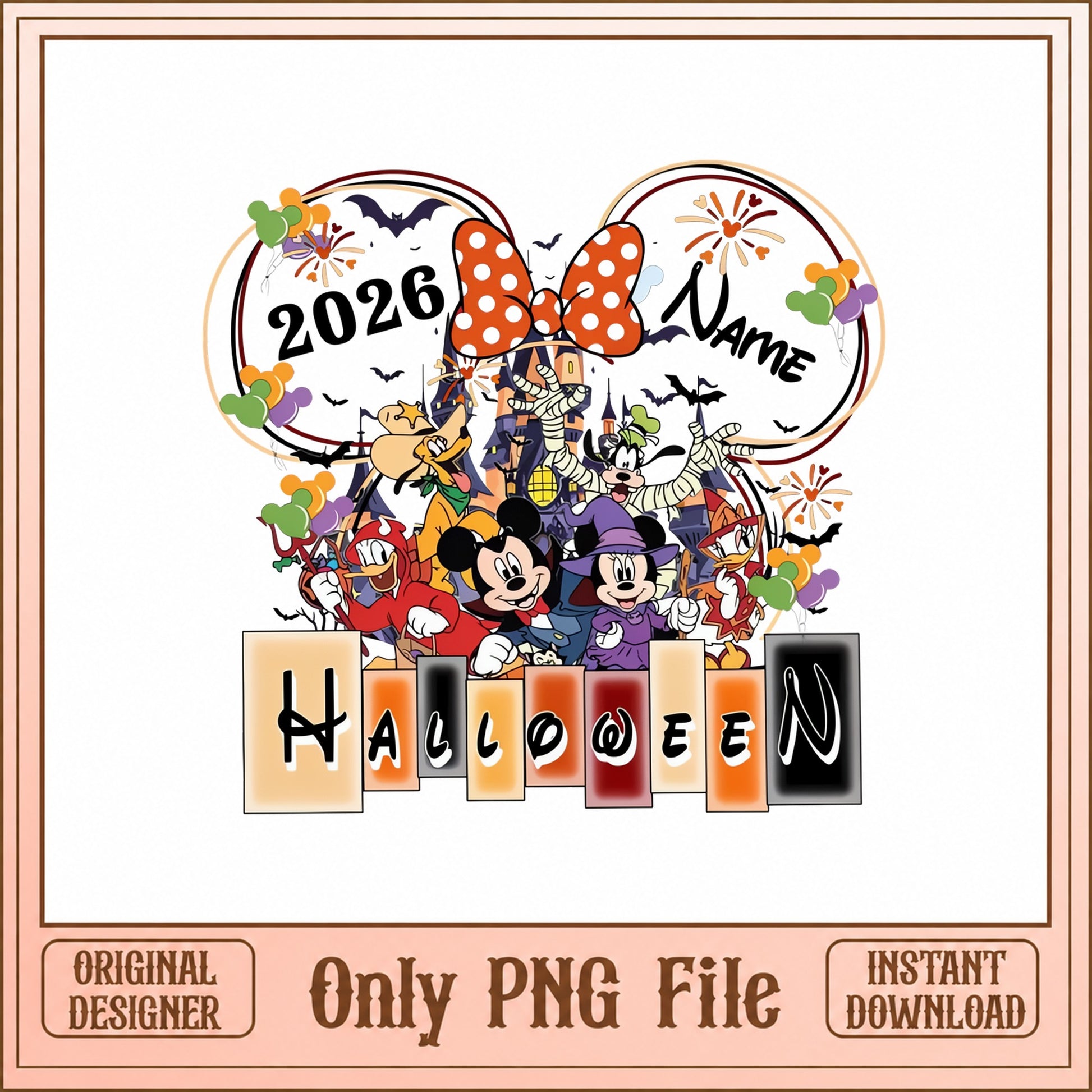 Disney Halloween 2026 SVG Bundle, Mickey And Friends, Halloween PNG