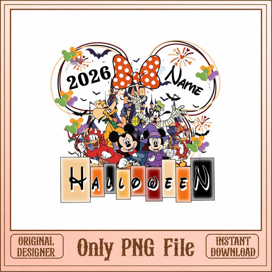 Disney Halloween 2026 SVG Bundle, Mickey And Friends, Halloween PNG