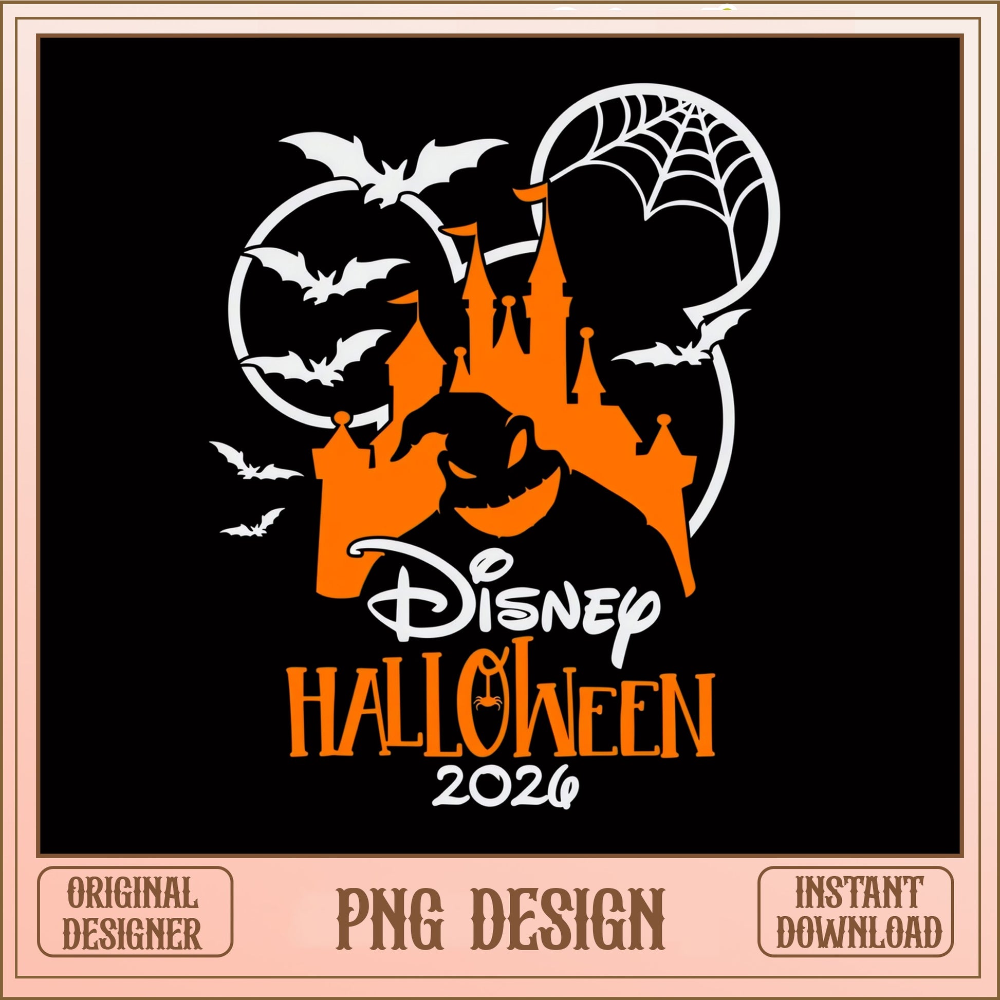 Disney Halloween Castle 2026 PNG, Mickey Bat PNG, Spooky PNG