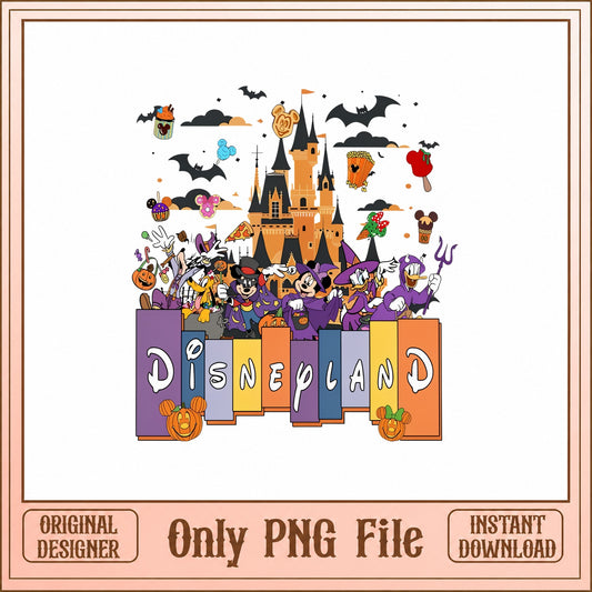 Disney Halloween Castle SVG Bundle, Mickey And Friends, PNG