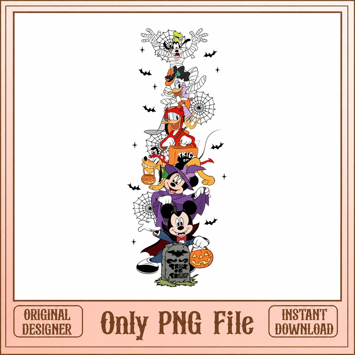 Disney Halloween Mickey And Friends PNG, Trick Or Treat, PNG