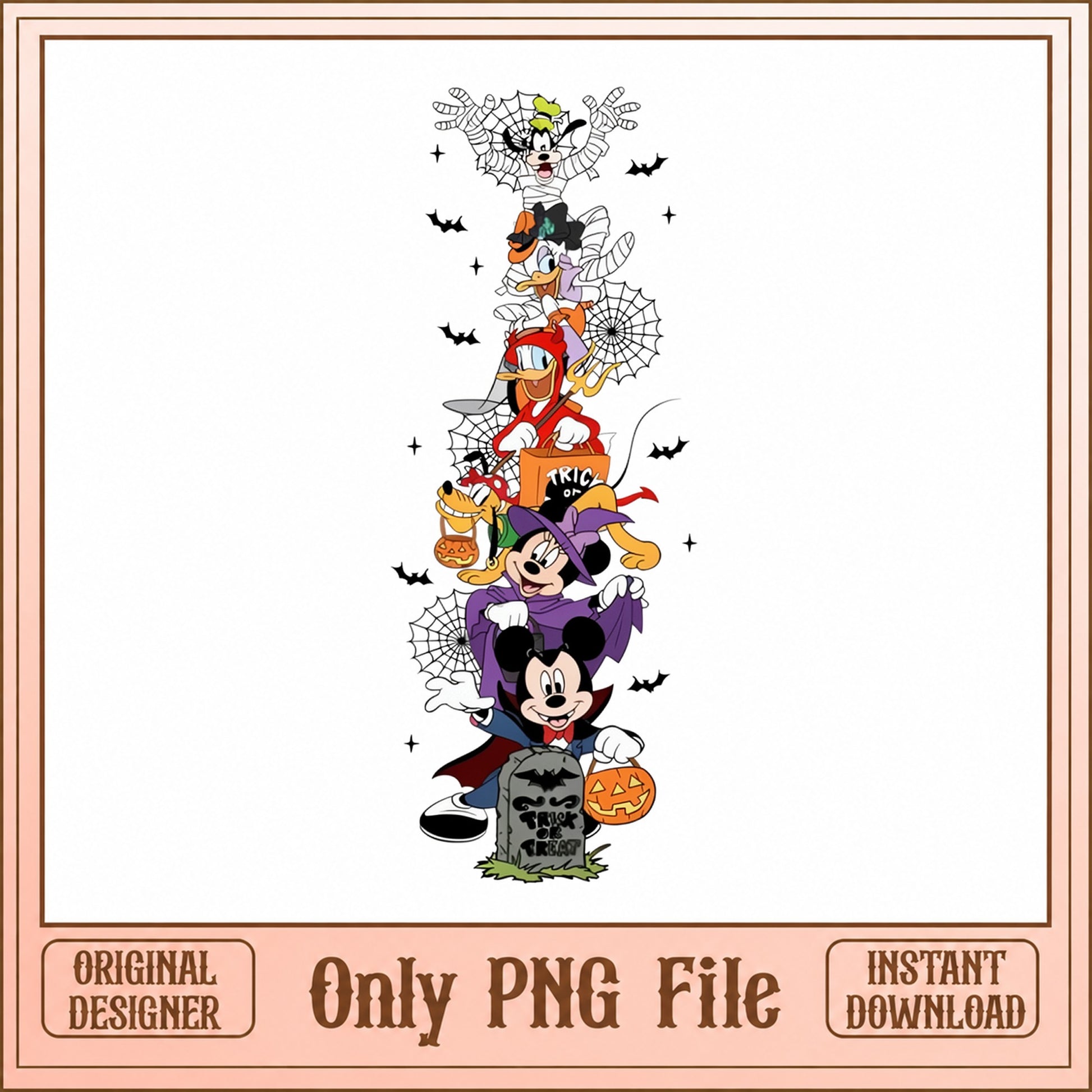 Disney Halloween Mickey And Friends PNG, Trick Or Treat, PNG