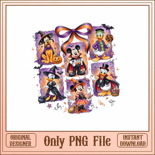 Disney Halloween PNG Bundle, Mickey And Friends, Pluto Donald PNG