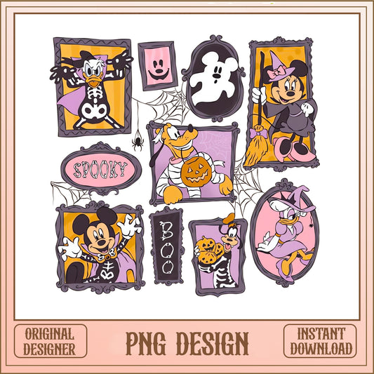 Disney Halloween PNG, Mickey And Friends Spooky, Boo PNG