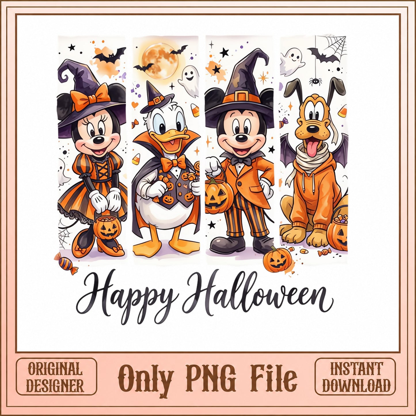 Disney Halloween SVG Bundle, Mickey And Friends PNG, Halloween PNG