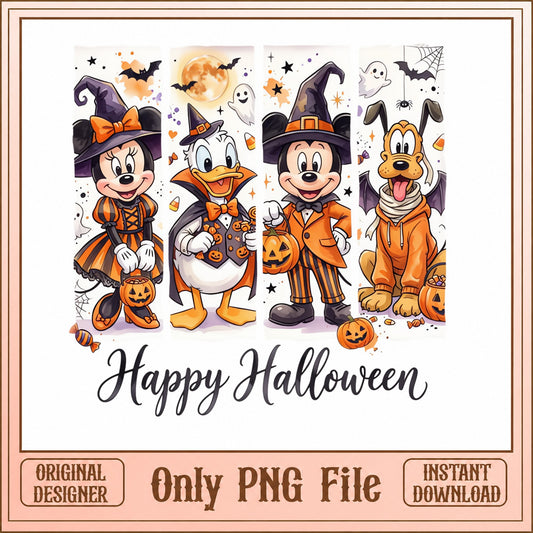 Disney Halloween SVG Bundle, Mickey And Friends PNG, Halloween PNG