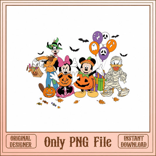 Disney Halloween SVG Bundle, Mickey And Friends PNG, Halloween SVG