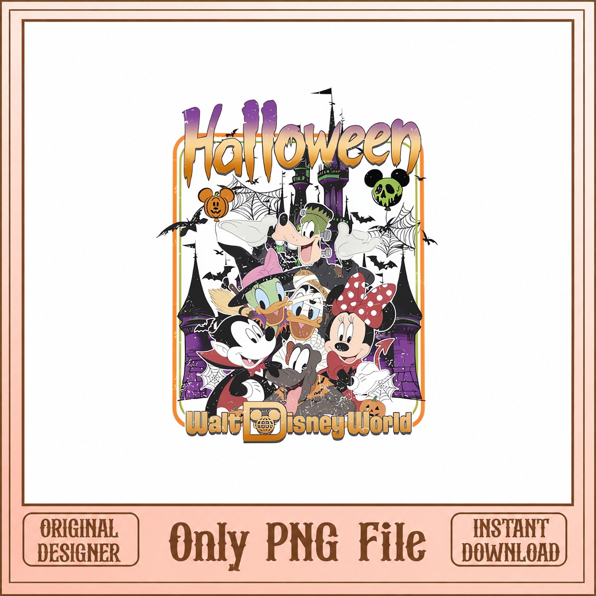 Disney Halloween SVG Bundle, Mickey And Friends SVG, Walt Disney PNG