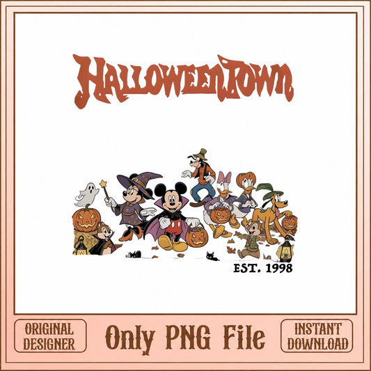 Disney Halloween Town SVG Bundle, Mickey And Friends, Halloween PNG