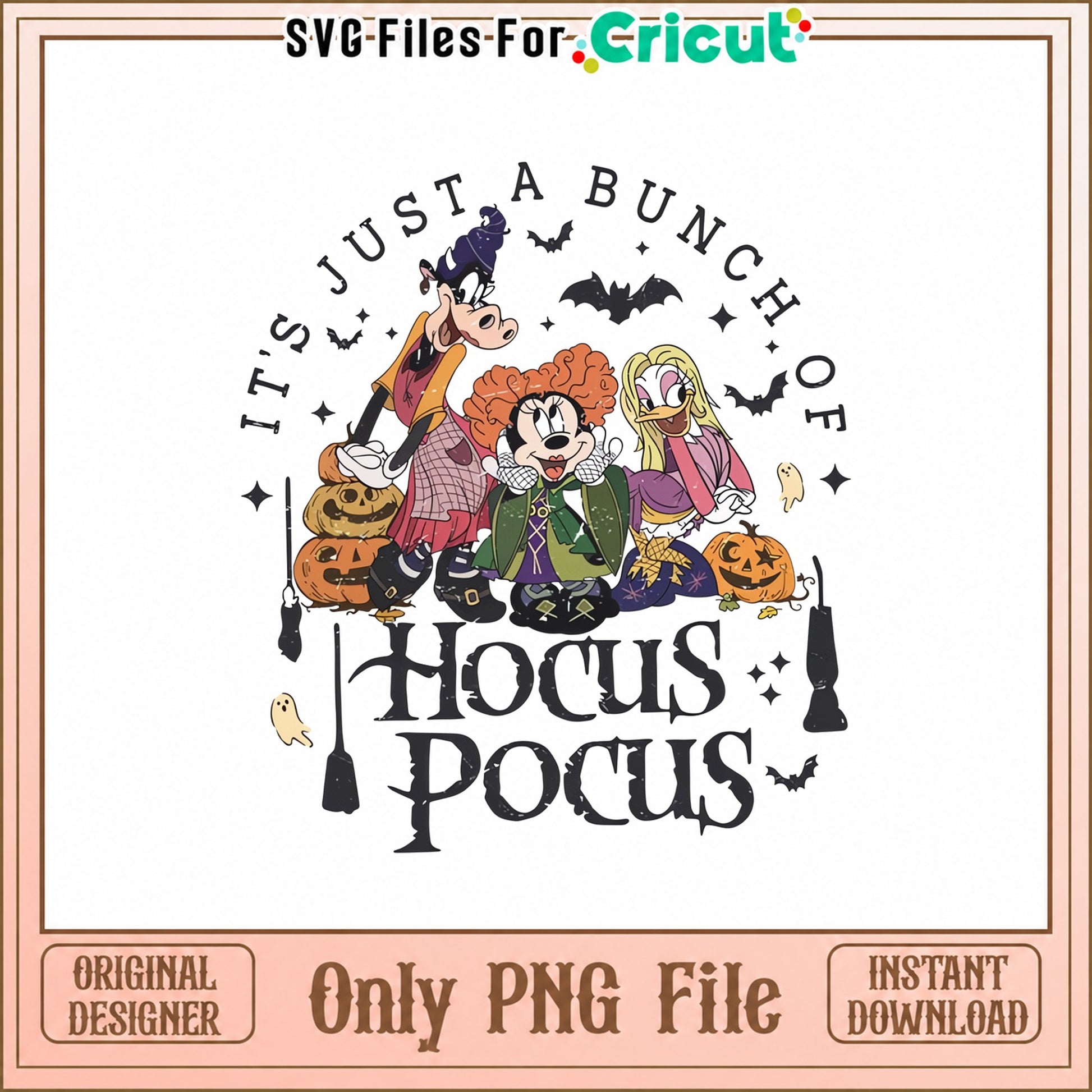 Disney Hocus Pocus Halloween PNG, Goofy Minnie Bundle, PNG