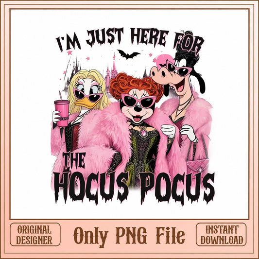 Disney Hocus Pocus Halloween SVG, Minnie Daisy Clarabelle, PNG