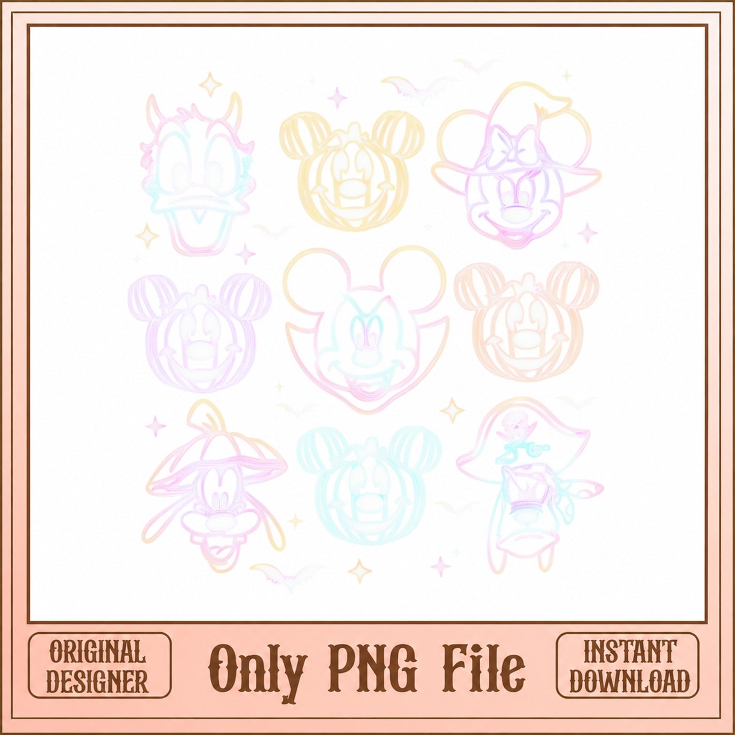 Disney Mickey And Friends Bundle, Minnie Daisy Donald PNG, Cute PNG