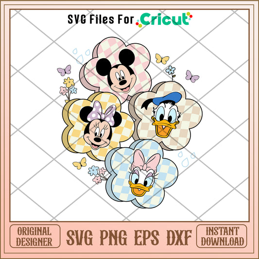 Mickey friends x duck SVG