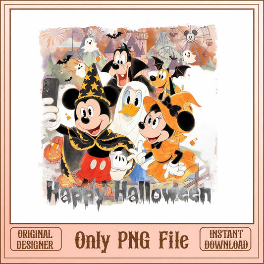 Disney Mickey And Friends Halloween PNG, Minnie Mouse PNG, Spooky PNG