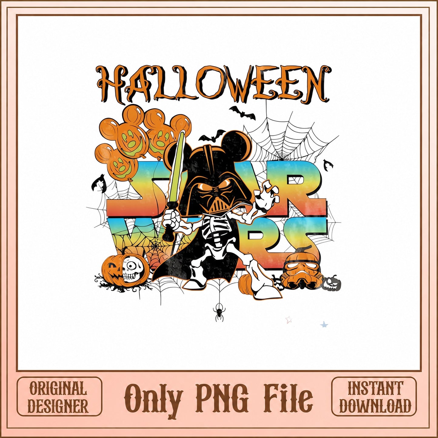 Disney Star Wars Halloween PNG, Mickey Darth Vader, Halloween PNG