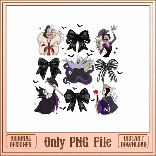 Disney Villains Bundle PNG, Evil Queen Ursula Maleficent, PNG