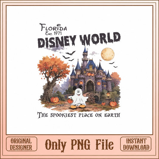 Disney World Halloween PNG, Florida Mickey Ghost Castle, PNG