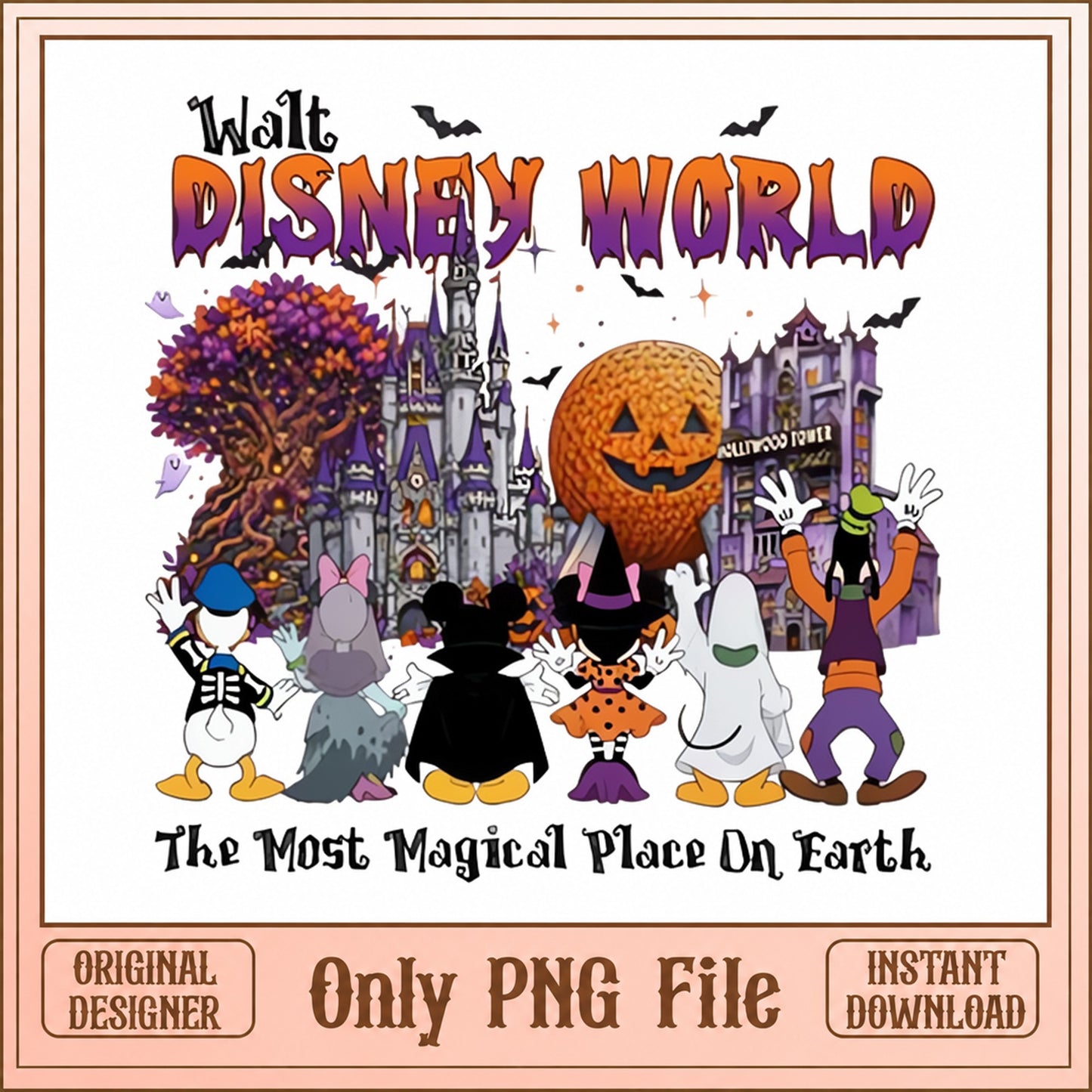 Disney World Halloween PNG, Mickey And Friends, Disney Castle PNG