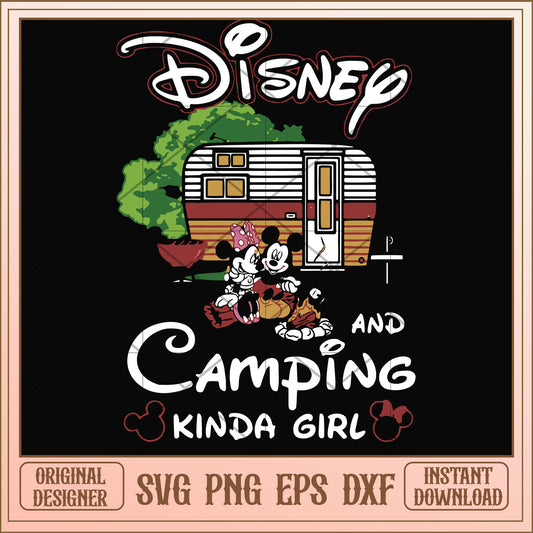 Disney and camping kinda girl svg, disney svg, funny svg