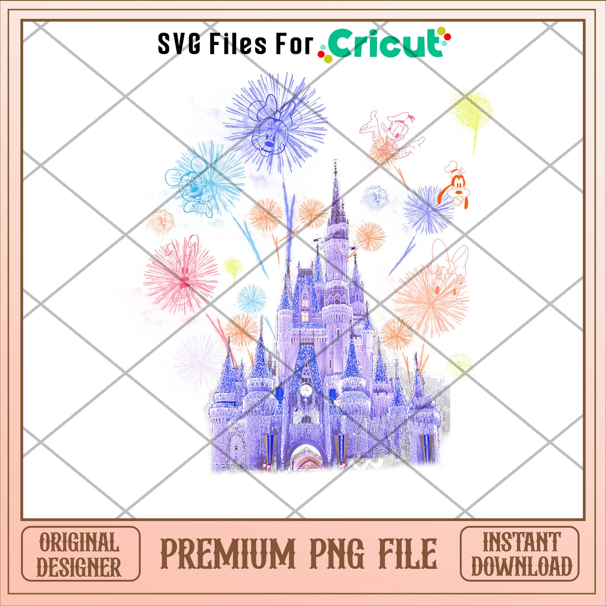 Disney casle firework png, disney png, christmas png