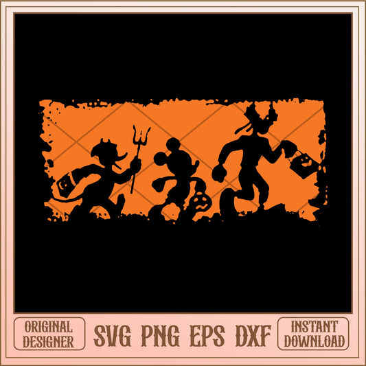 Disney friends Halloween svg, Disney characters svg, Digital Download