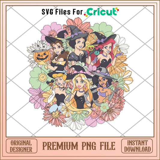 Disney princess halloween png, disney png, halloween png