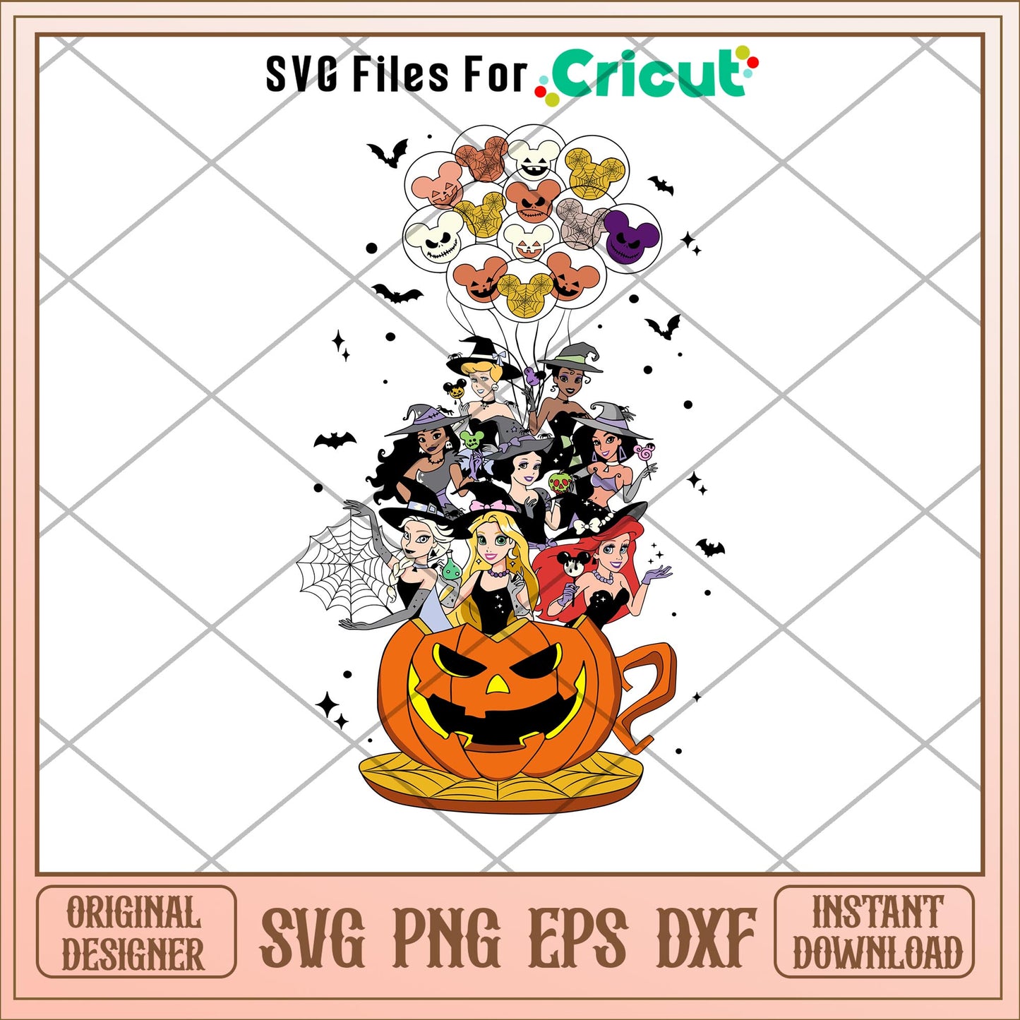 Disney princess halloween svg, disney svg, halloween svg