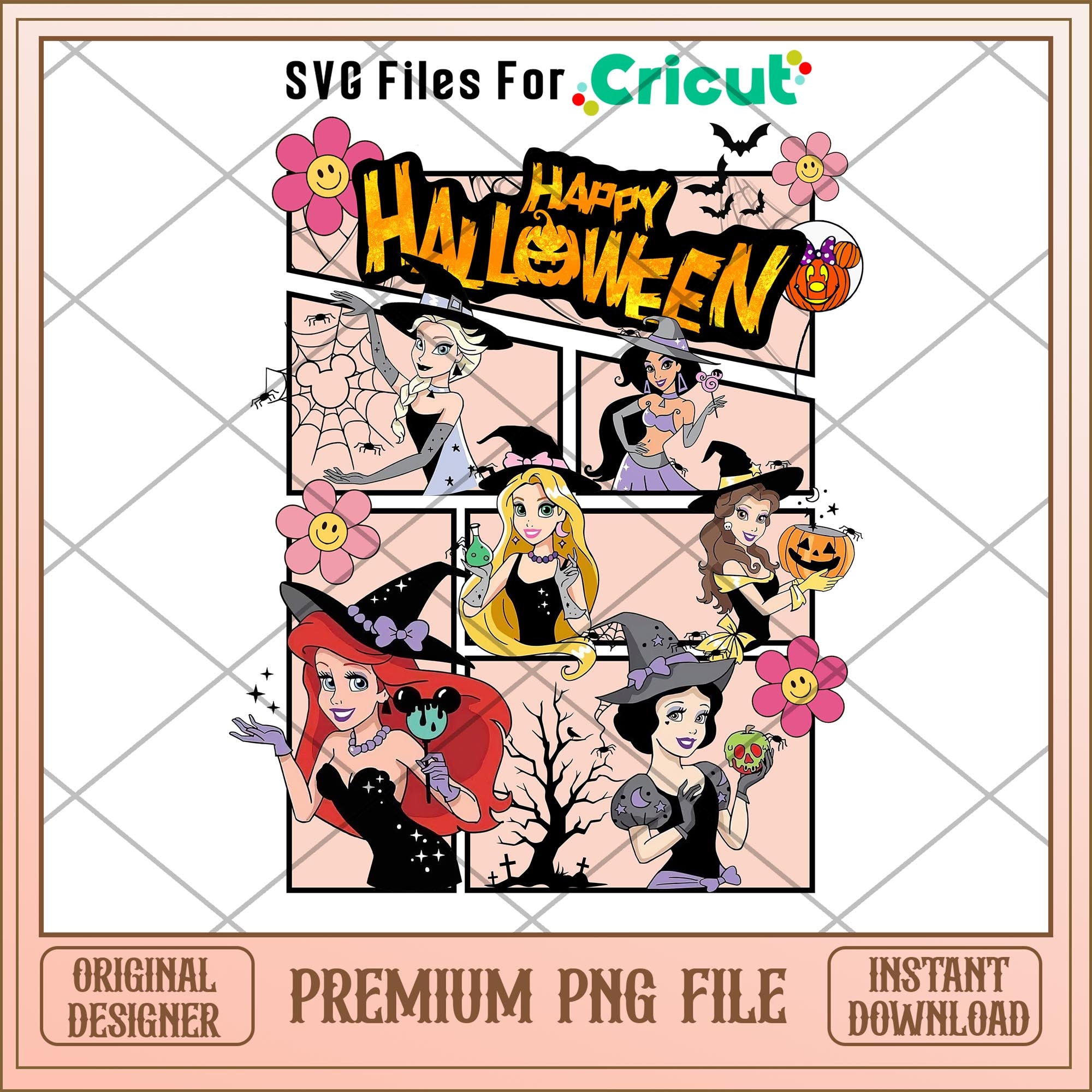 Disney princess happy halloween png, disney png, halloween png – svg ...