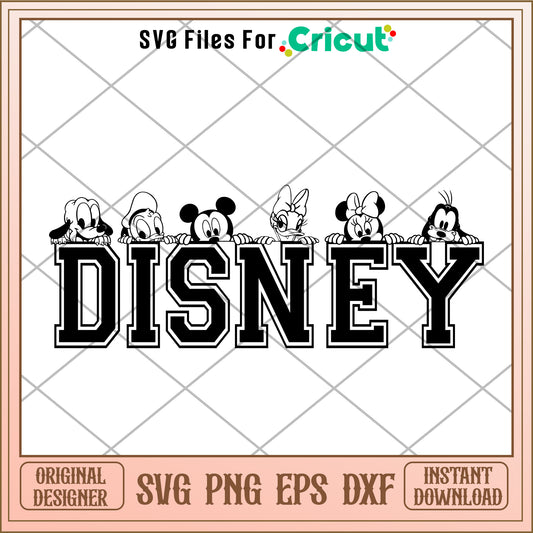 Mickey disney friends baby SVG