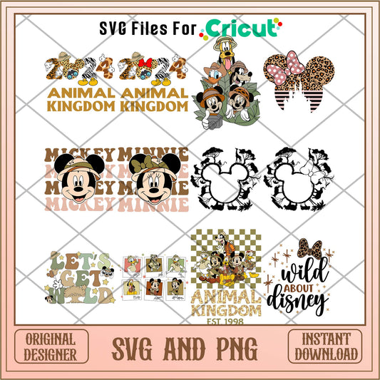 Disney friends as wild animal svg bundle ver 2